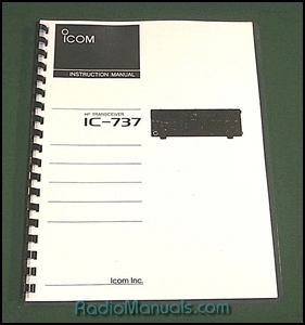 Icom IC-737 Instruction manual